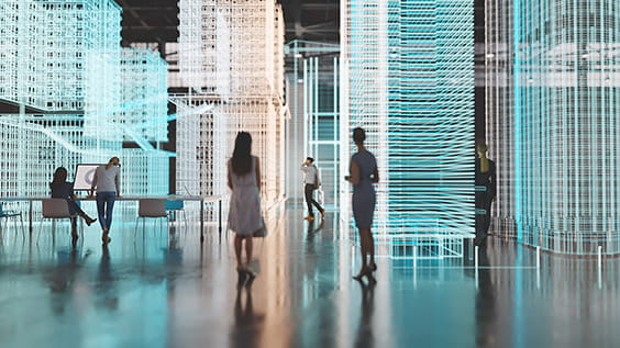 video teaser - people in digital space