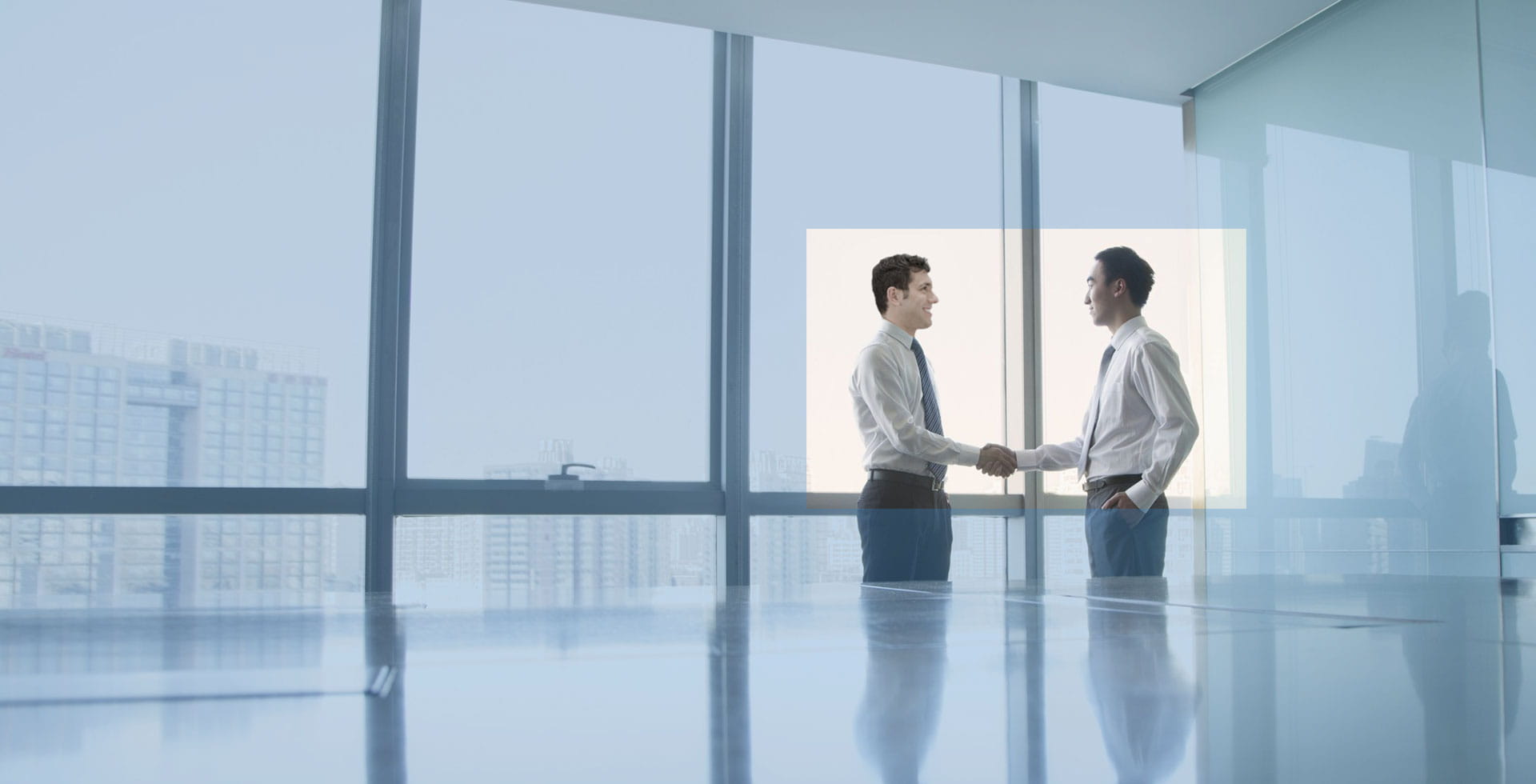 Men shaking hands