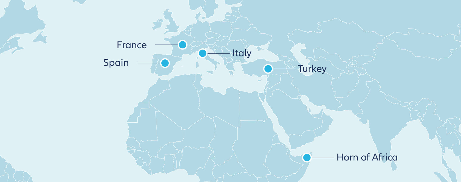 graphic - Examples of countries and regions where droughts were severe or ongoing and are causing havoc and creating further pressure