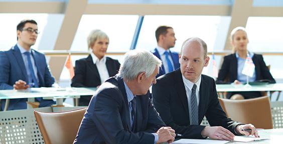 European diplomats discussing