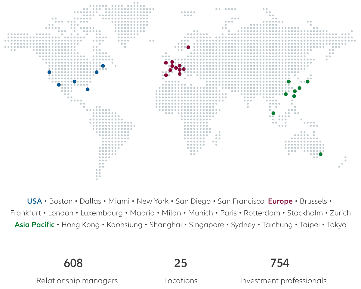 World map Collaborating globally