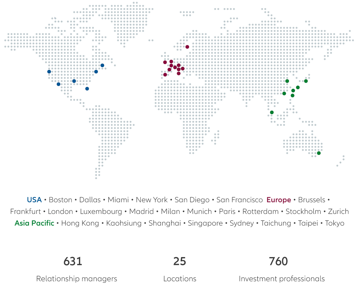World map Collaborating globally